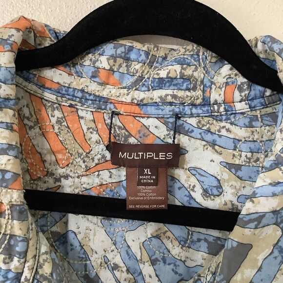 Vintage Artsy Bohemian Hippie Reversible Embroidered Patchwork Denim Jacket XL - Picture 3 of 5